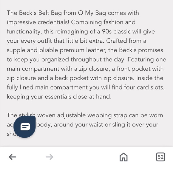 NWOT The Becks O My Bag Bum Bag - Picture 11 of 14